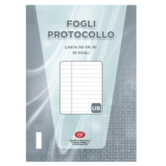 FABRIANO - 02310125 - Fogli protocollo miliaflex a3 125 g/m² rigato uso  bollo con margini - conf. 200 fogli - 8001348149231